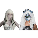 Adults' Long Halloween Costume Wig - Assorted Black and White Designs