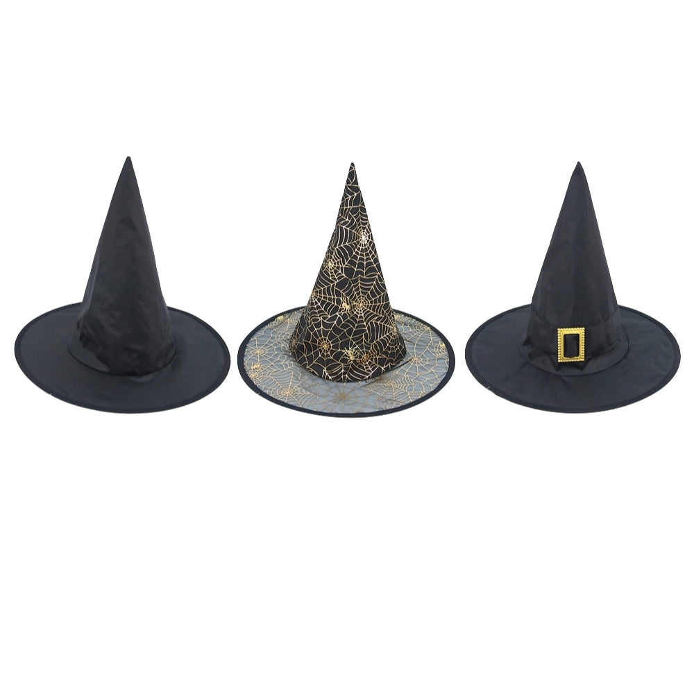 Halloween Witch Hat Assorted | 38 x 38 x 32cm