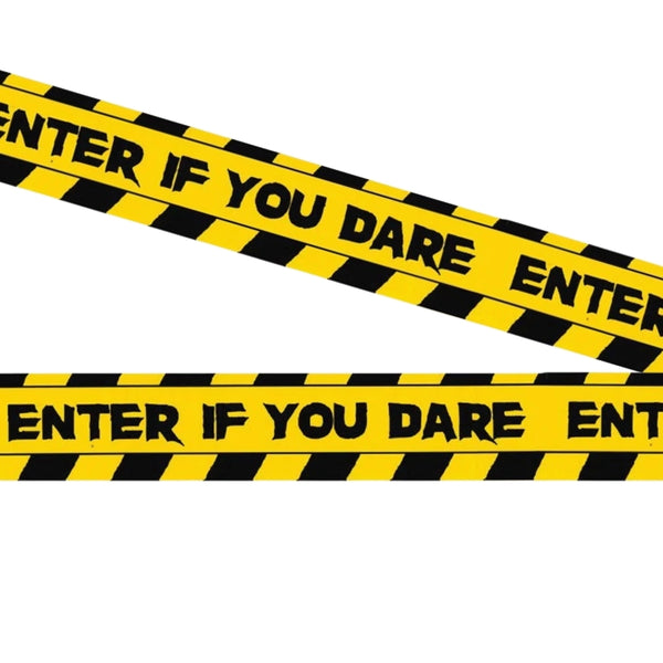 Halloween Warning Fright Tape | Pack of 3, 3m Each, 7.6cm Width