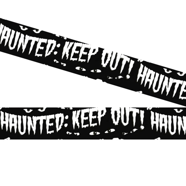 Halloween Warning Fright Tape | Pack of 3, 3m Each, 7.6cm Width