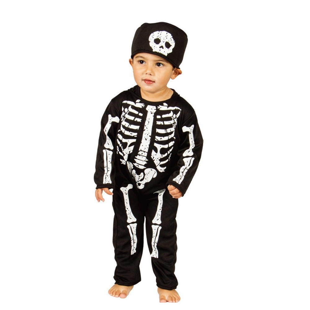 Halloween Skeleton Costume for Toddlers | Black and White Jumpsuit