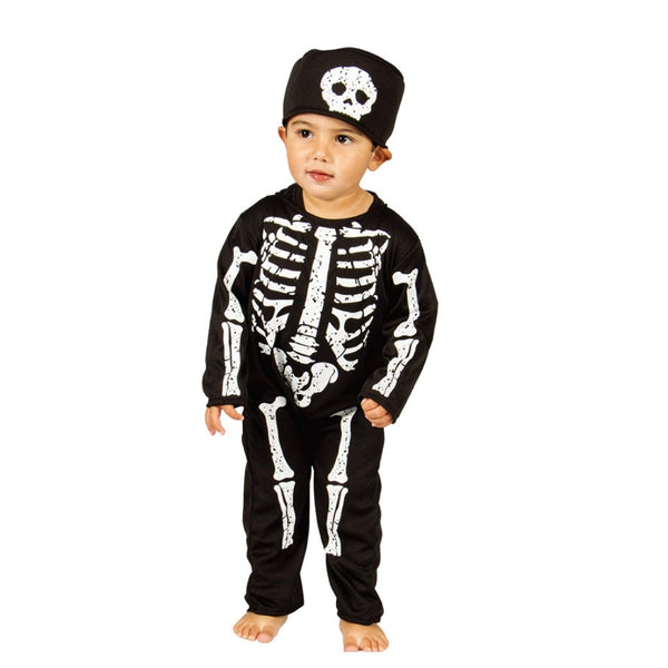 Halloween Skeleton Costume for Toddlers | Black and White Jumpsuit