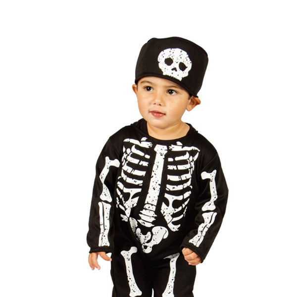 Halloween Skeleton Costume for Toddlers | Black and White Jumpsuit