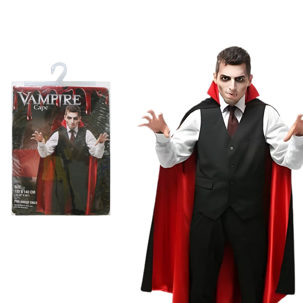 Halloween Vampire Cape | Black, 120 x 140cm