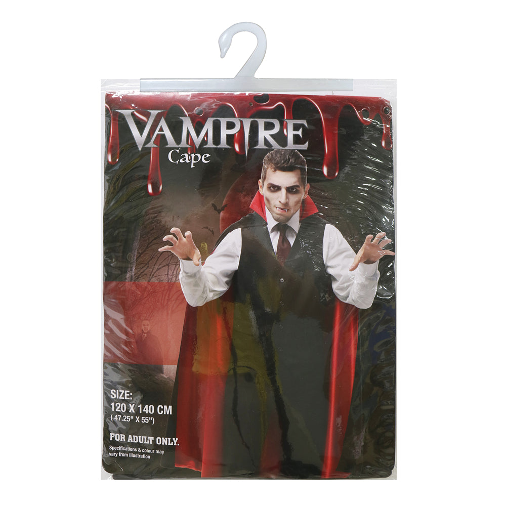 Halloween Vampire Cape | Black, 120 x 140cm