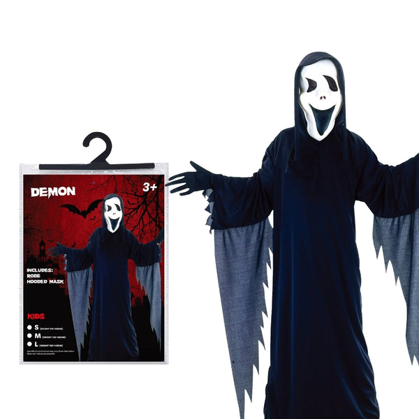 Kids Demon Halloween Costume | Red and Black Hooded Outfit