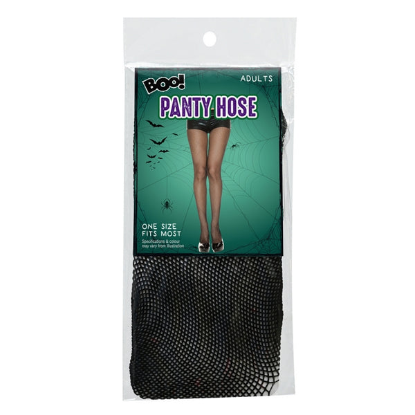 Halloween Fishnet Stockings Adults | Black Hosiery One Size Fits Most