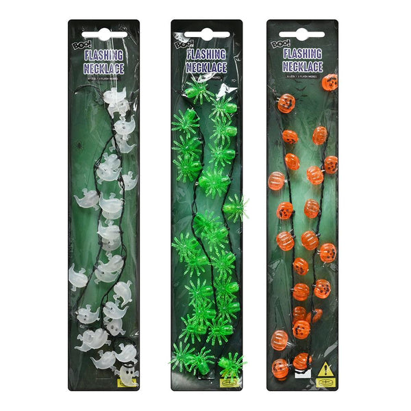 Light Up Halloween Necklace 43cm
