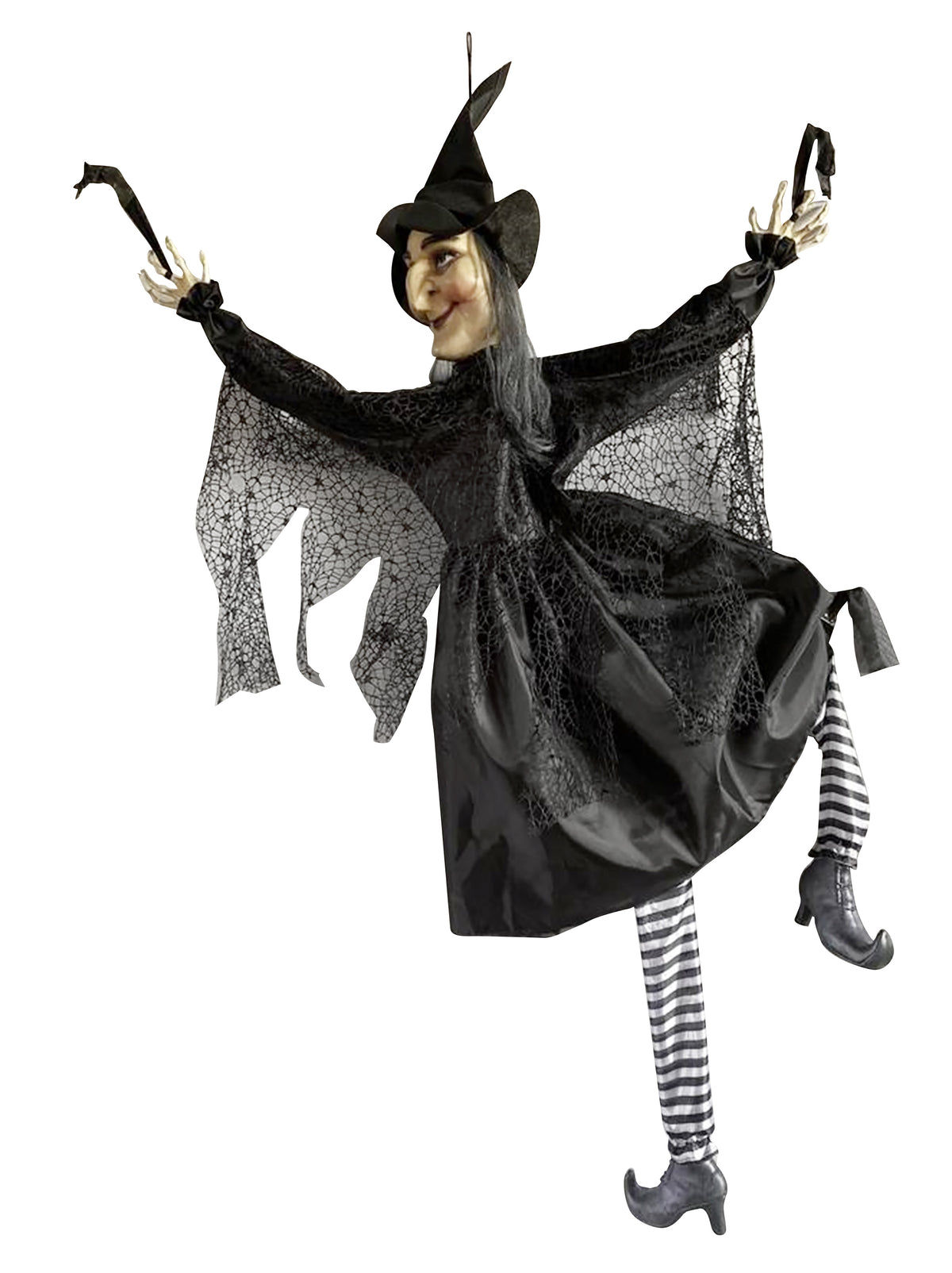 Boo! Hanging Classic Witch Decoration | 100cm
