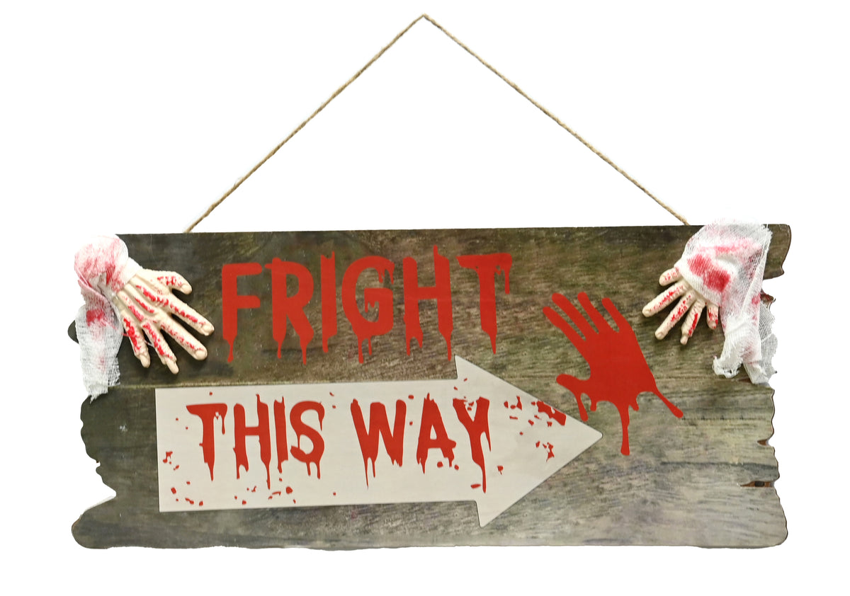 Boo! Bloody Hanging Fright Plaque