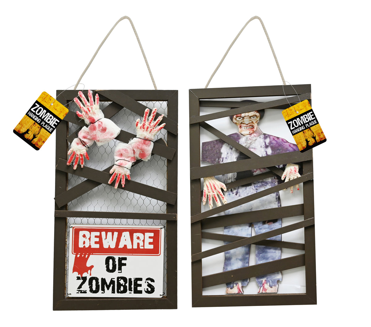 Boo! Beware of Zombies Plaque | 39.5cm
