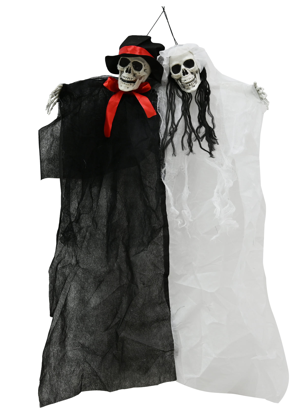 Boo! Skeleton Bride &amp; Groom Hanging Decoration | 90cm
