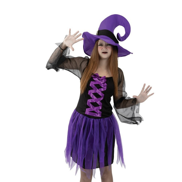 Purple Witch Halloween Costume | Adult Ladies One Size Fits Most