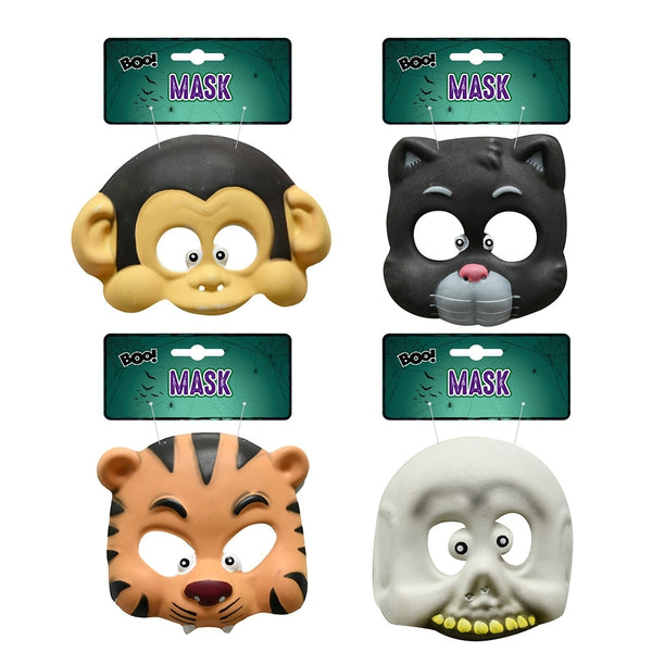 Halloween Spooky Half Face Mask for Kids | Assorted Designs, 16.5 x 17.5 x 3cm