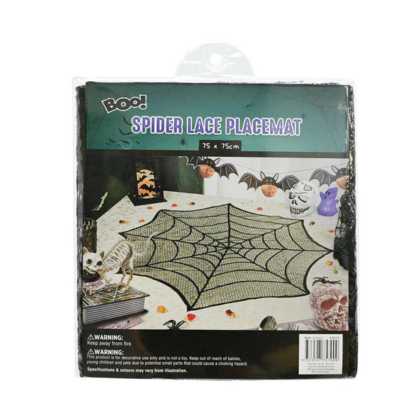 Halloween Spider Lace Placemat
