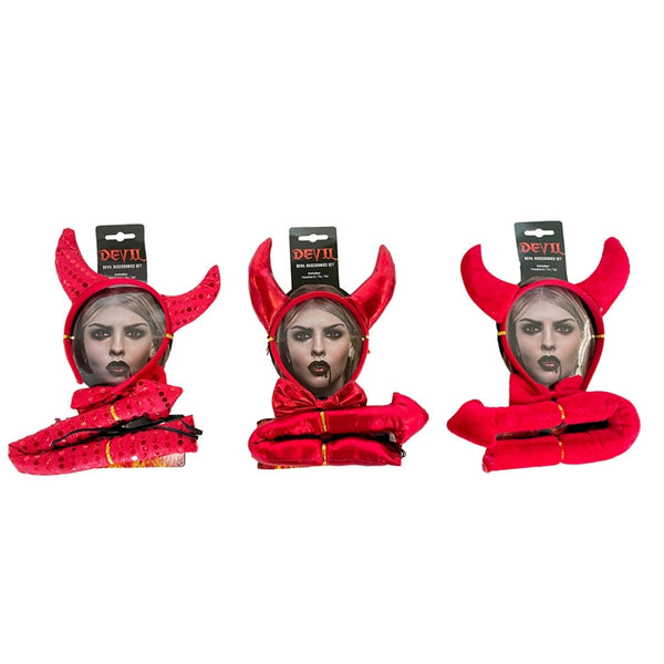 Halloween Devil Costume Accessories Set | Various Sizes