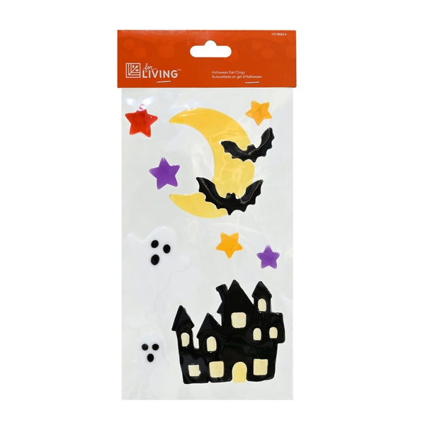 Halloween Gel Window Clings | Pack of 3 Assorted, 14.3 x 24.5cm Sheets