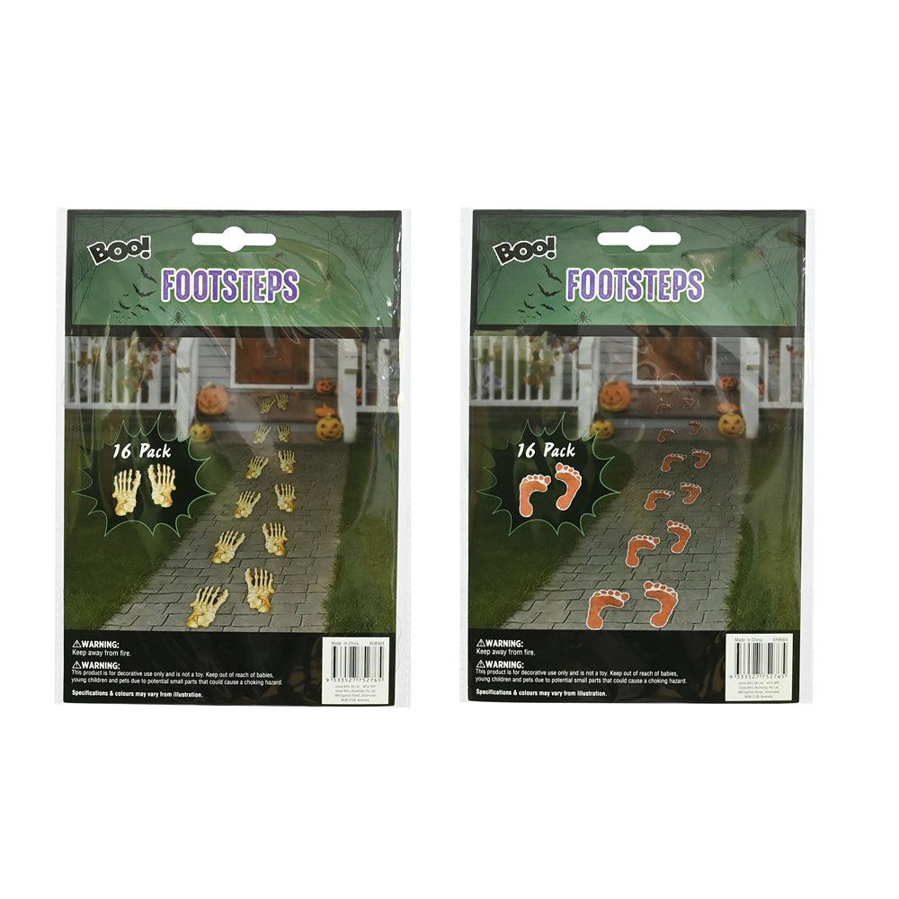 Halloween Footsteps | Pack of 16 | Assorted Models