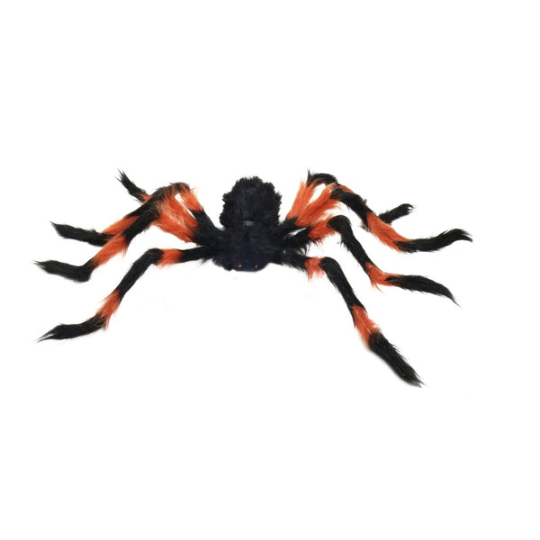 Halloween Colourful Hairy Spider Decoration | 90cm, Assorted Colours