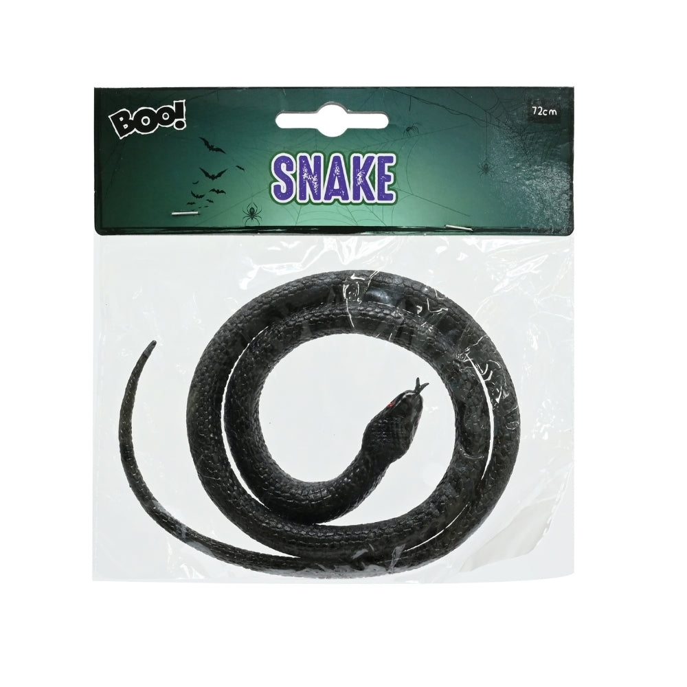 Halloween Black Snake Decoration | 72cm Length