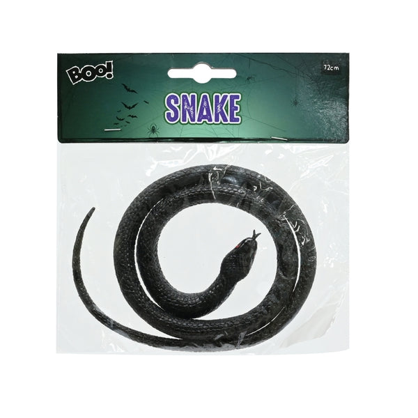 Halloween Black Snake Decoration | 72cm Length