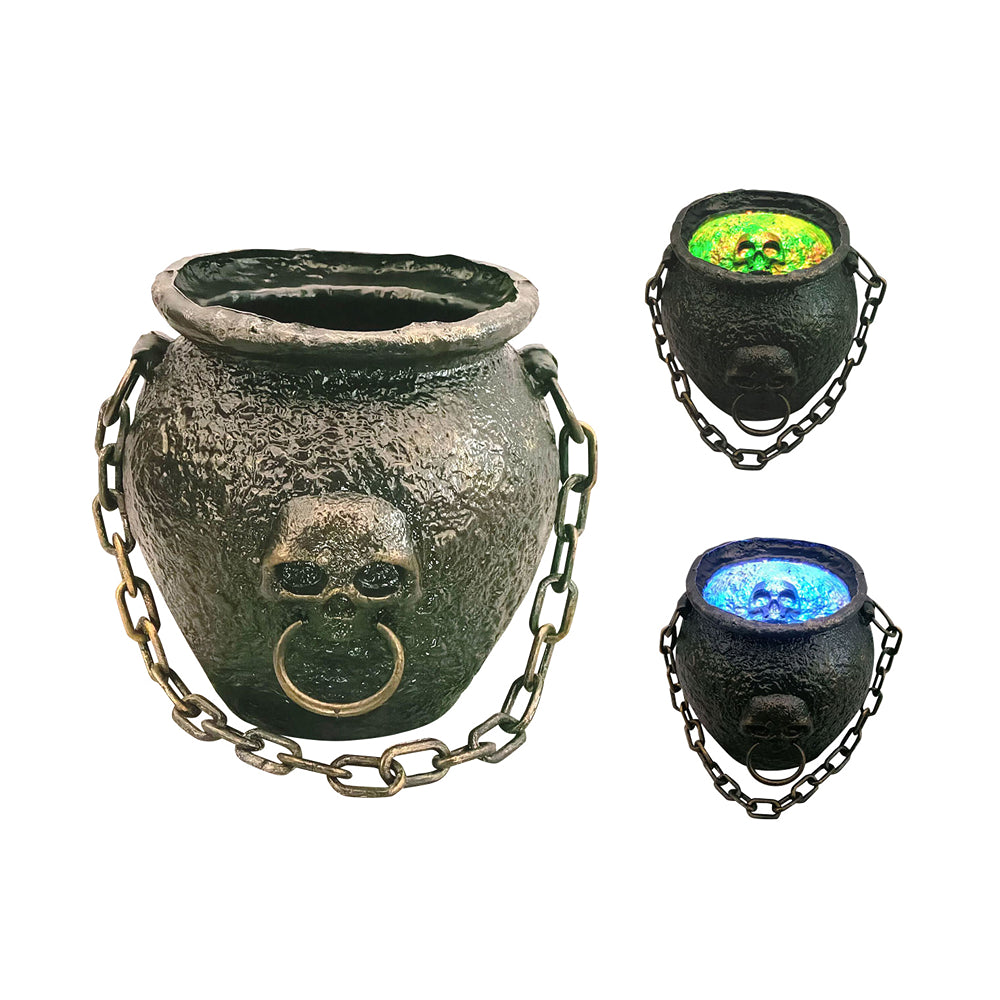 Halloween Animated Haunted Cauldron | Battery Operated, 26 x 26 x 50cm