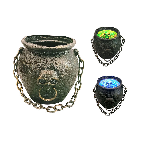 Halloween Animated Haunted Cauldron | Battery Operated, 26 x 26 x 50cm