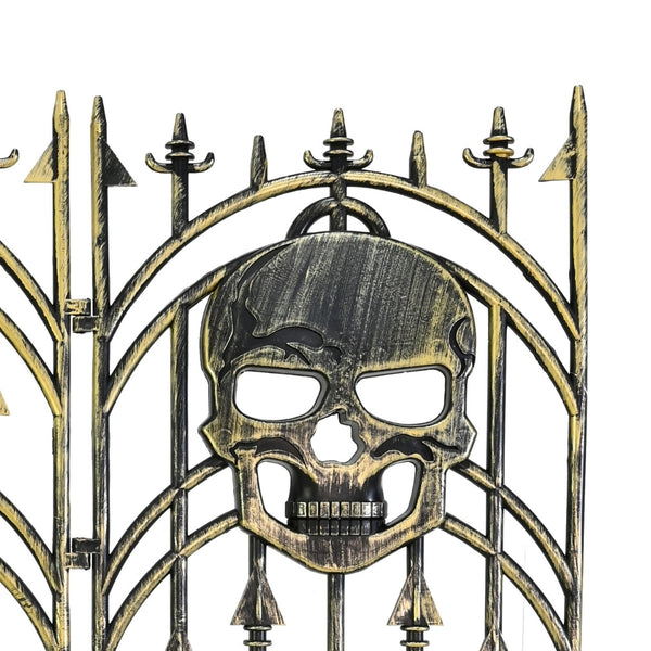 Halloween Skull Garden Fence | 67 x 0.5 x 59cm
