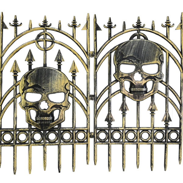 Halloween Skull Garden Fence | 67 x 0.5 x 59cm