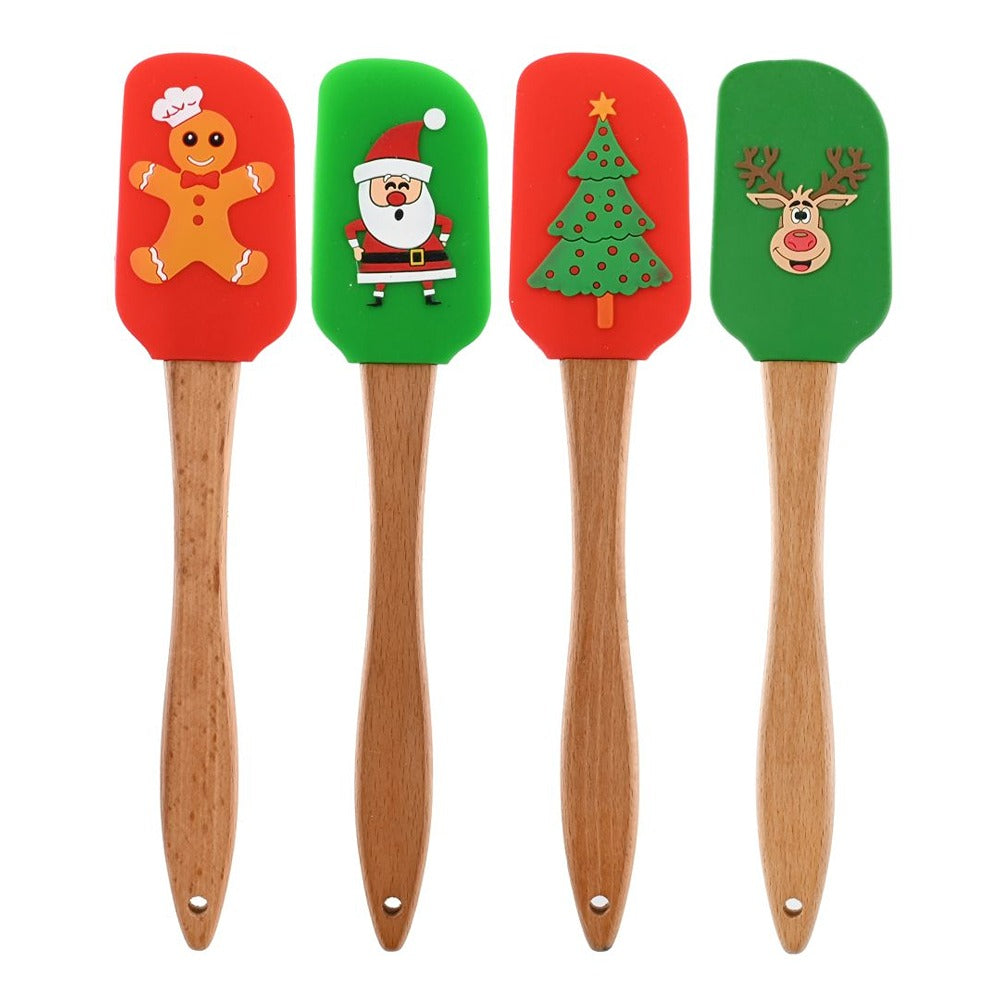 Festive Magic Christmas Silicone Spatula - Assorted Designs and Colours