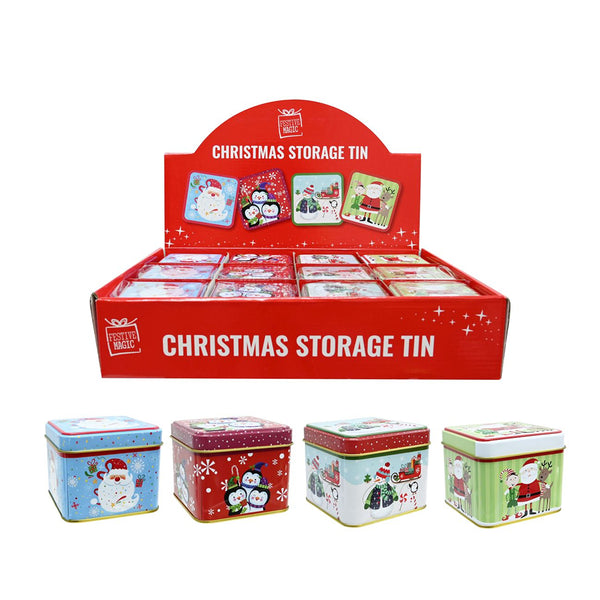 Mini Storage Tin Square | Assorted Designs
