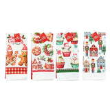 Festive Magic Christmas Tea Towels - Pack of 2, Assorted Designs and Colours
