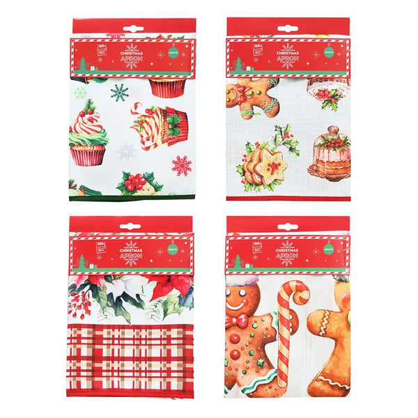 Festive Magic Adult Printed Christmas Apron - Assorted Designs and Colours