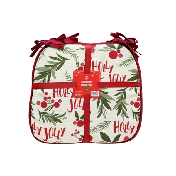 Festive Magic Novelty Christmas Tree Seat Cushions | Pack of 4