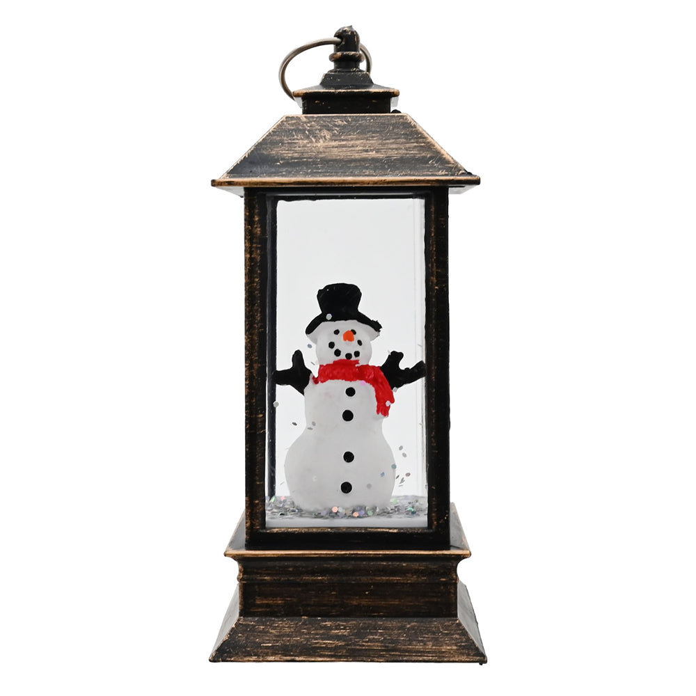 LED Glitter Water Mini Lantern | 13cm, Assorted Designs, Warm White