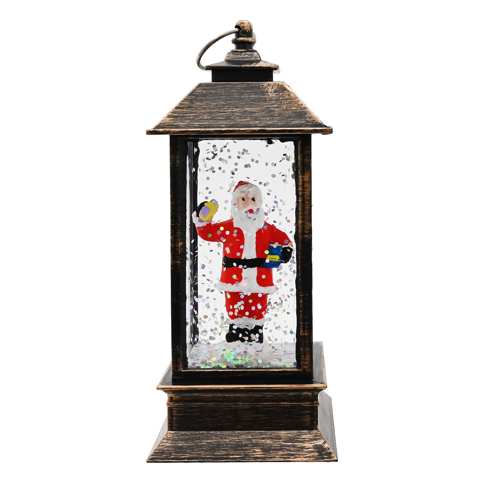 LED Glitter Water Mini Lantern | 13cm, Assorted Designs, Warm White