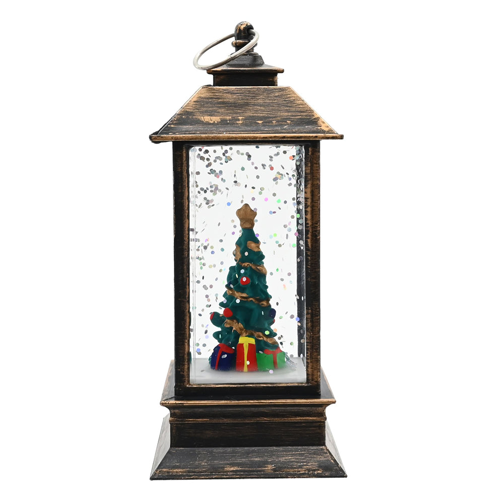 LED Glitter Water Mini Lantern | 13cm, Assorted Designs, Warm White