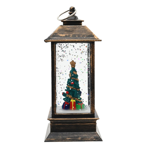 LED Glitter Water Mini Lantern | 13cm, Assorted Designs, Warm White