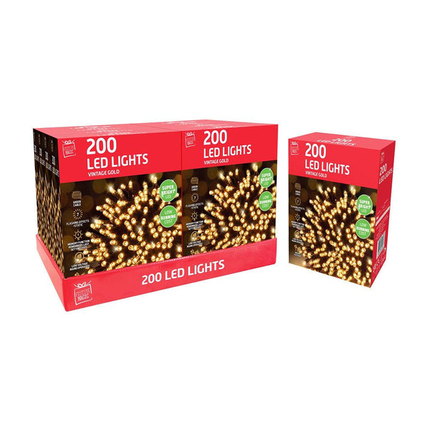 Led Lights 200 | Vintage Gold
