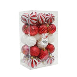 Baubles Candycane Style | 6cm | Pack of 30