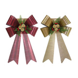 Rustic Giant Bow With Berries And Pinecone | 37 x 54cm