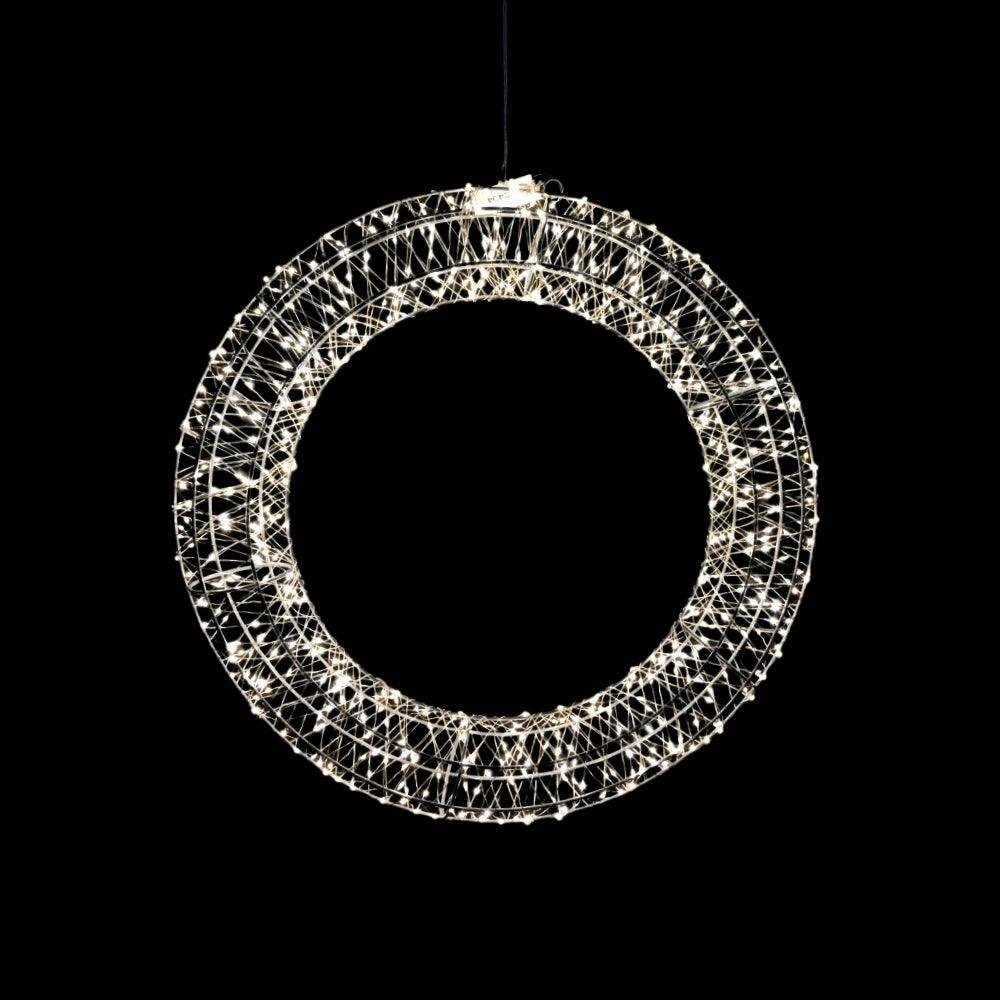 Led Starry 3D Wreath | 50cm | Flash