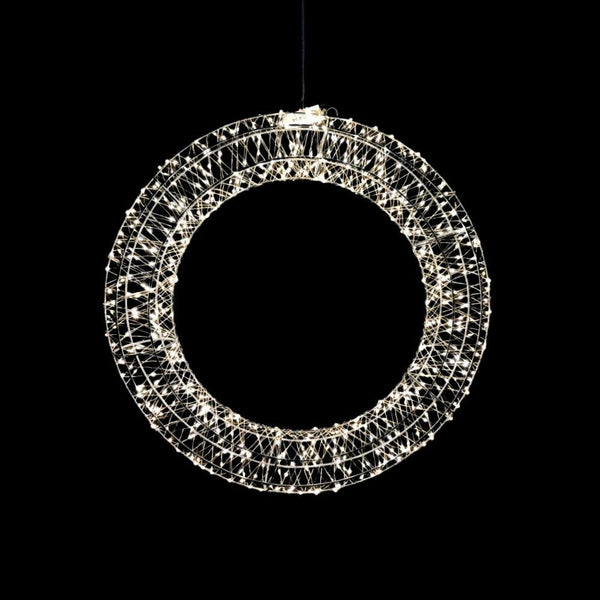 Led Starry 3D Wreath | 50cm | Flash