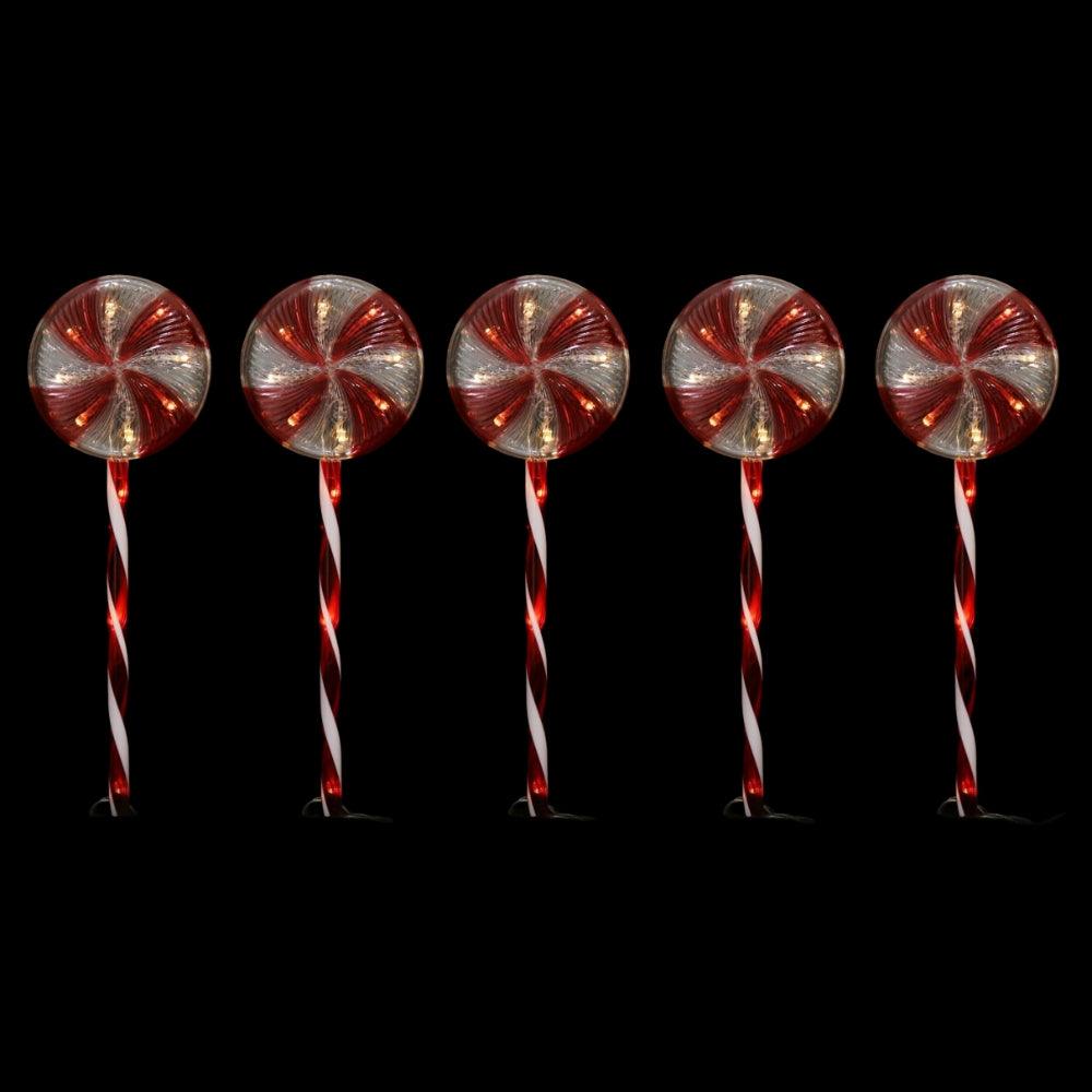 Timer Led Lollipop Path Lights | Pack of 5