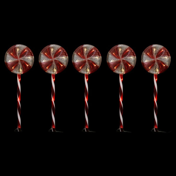 Timer Led Lollipop Path Lights | Pack of 5