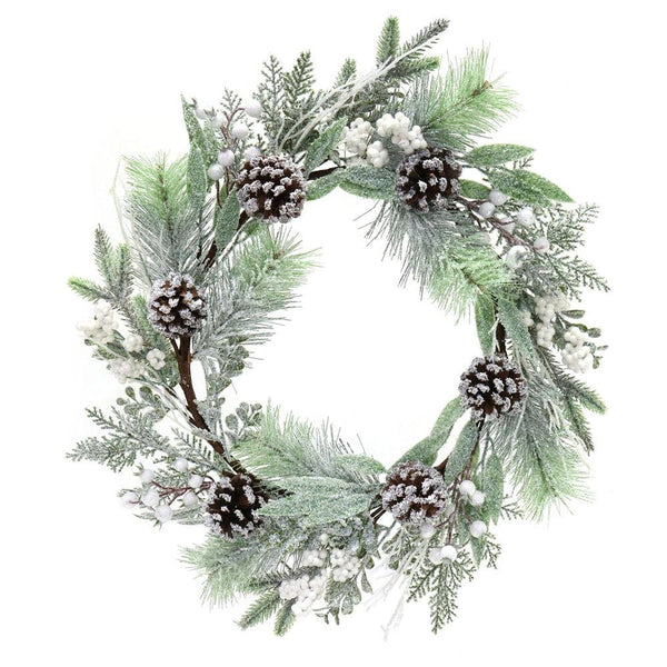 Icy Pine Berry Wreath | 55cm