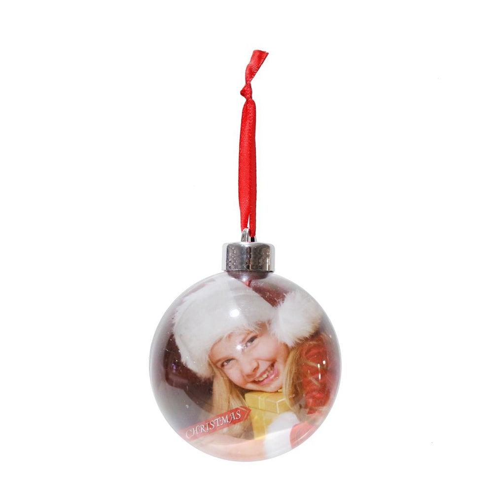 Photo Bauble Diy  Red | 8cm Loop
