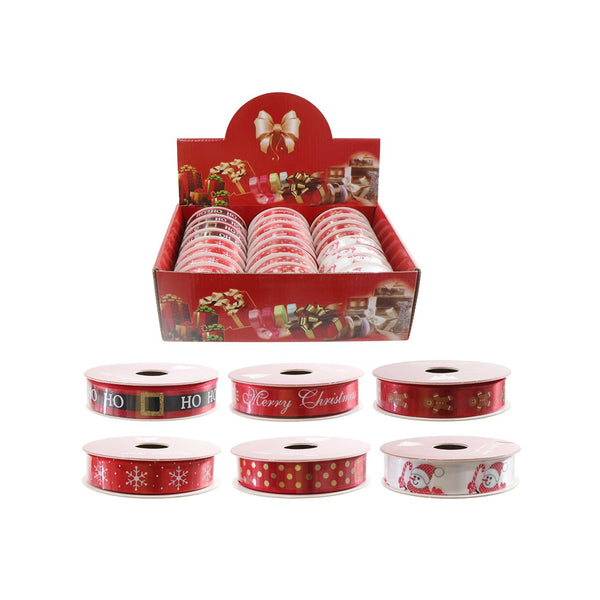 Printed Ribbon 16mm x 3m Assorted Designs | Christmas Festive Patterns