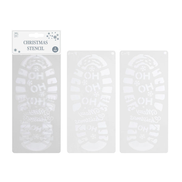 Christmas Feet Snow Stencils | Pack of 2