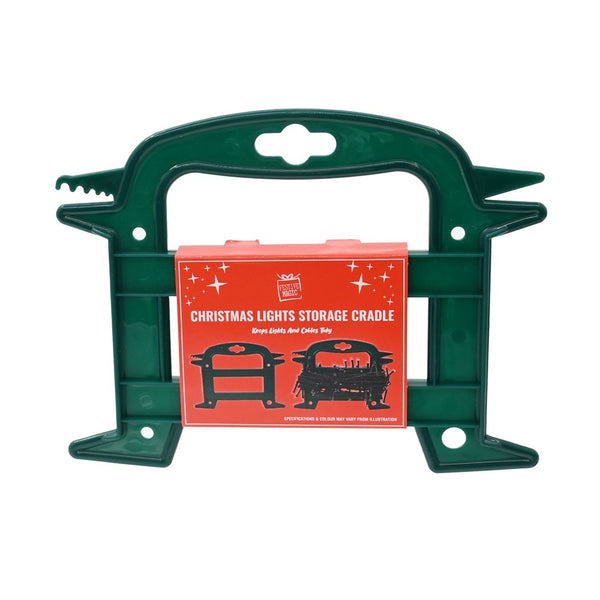 Festive Magic Christmas Lights Storage Caddy - 19 x 15cm, Assorted Colours